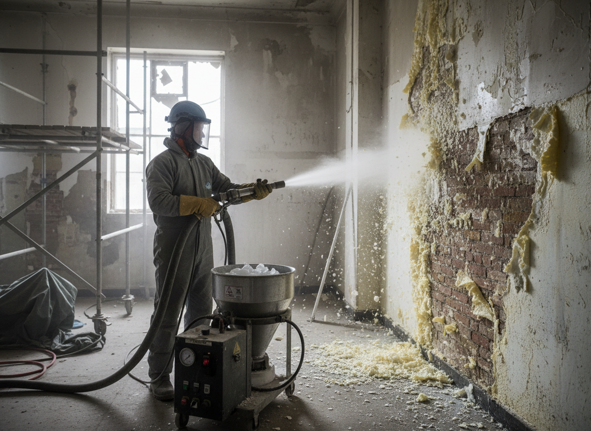 Dry Ice Blasting Spray Foam Removal in London, Greater London