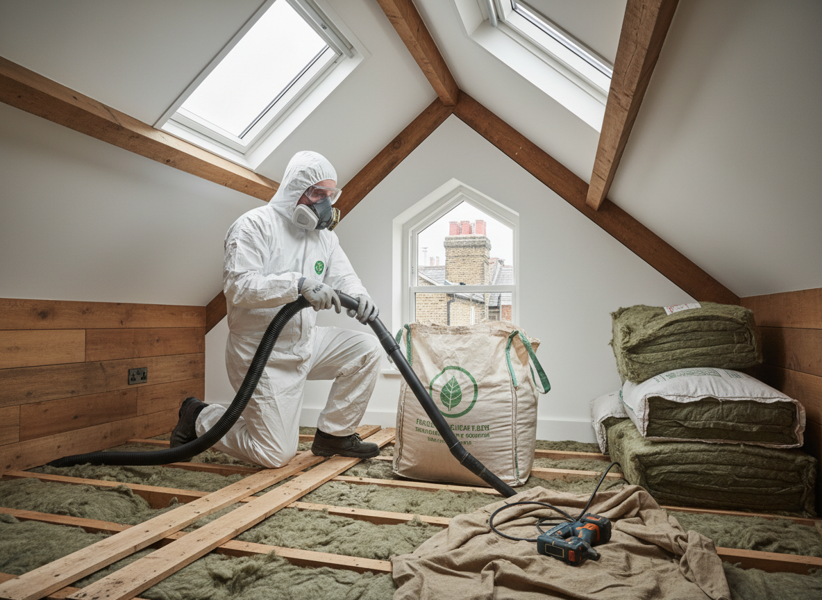 Environmentally Friendly Insulation Removal in London, Greater London